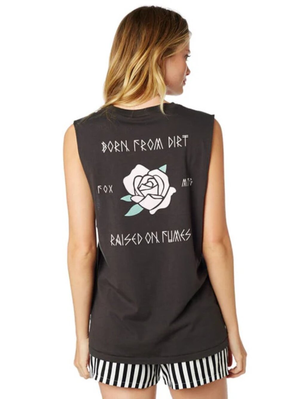 Fox racing rosey muscle tank Womens XL Black